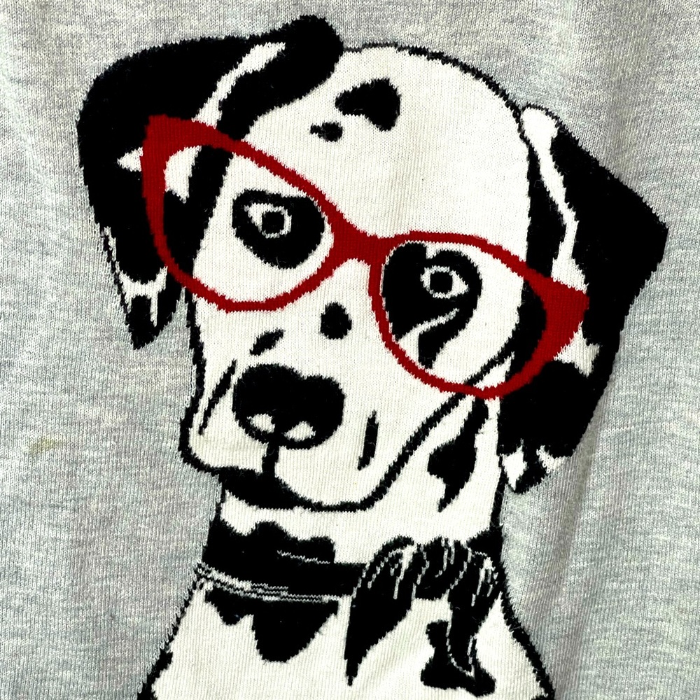 Talbots Dalmation sweater wool blend. Heather grey. Medium